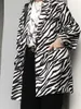 Women's Suits Blazers SHENGPAIAE Women Zebra Pattern Suit Jackets 2023 Spring Fashion Loose Clothes Office Ladies Striped Y2k 5W1041 230228