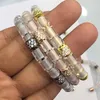 Bangle 2023 Anil Arjandas Original Armband Natural Stone Armband Gold Color Micro Pave Zircon Tube for Men smyckespresent