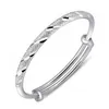 Bracelet Givré Bracelet Bracelets Argent Plaqué Bracelets Tube Rond Push-pull Meteor Pour Femmes Bijoux CF6