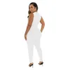 Women One Piece Jumpsuit Clubwear Outfits Sexy Sleeveless V Neck Ribbed Knitted Zipper Bodycon Casual Rompers