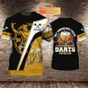 Herren T-Shirts Mode Sport Darts Spieler Bier Club Spiele Tattoo Sommer Harajuku Casual T-Shirts Unisex Top O-Ausschnitt Kurze Ärmel G