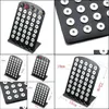 car dvr Other Black Acrylic 18Mm 12Mm Snap Button Display For 40Pcs Snaps Storage Jewelry Soft Displays Holder Drop Delivery Packaging Dhly5