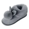 Slippers Fluffy Furry Slippers Women Winter Warm Indoor Slipper Female Plush Shoes Ladies Comfort Shoes For Women Fur Rabbit Ears Slipper Z0215