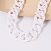Choker Early Abby 2023 Trend European And American Fashion Exaggerated Hip-hop Women Thick Chain Necklace Retro Resin Sweater
