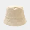 비니 비니/두개골 모자 패션 블랙 솔리드 낚시 파나마 스웨이드 가짜 모피 두꺼운 따뜻한 겨울 버킷 모자 여성 숙녀/두개골