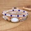 Tennis armbanden 2023 Aankomst Moonstone Charm Blacelet vintage stijl exclusieve handgemaakte bangle yoga energie sieraden groothandel