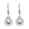 Charme Noosa Sier Or Crochet Boucle D'oreille En Métal Boucles D'oreilles Snap Oreille Bijoux Fit 12Mm Boutons Simple Femmes Livraison Dh5Mx