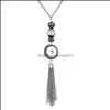 Pendentif Colliers Mode Cristal Gland Collier 18Mm Ginger Snap Pour Femmes Bijoux Cadeaux Drop Delivery Pendentifs Dhawz