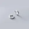 Hoop Earrings MloveAcc Real 925 Sterling Silver 9MM Mini Beads For Girls Fashion Jewelry