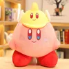 Cute cartoon star Kabi Kirby pillow clown purple hat Kabi plush toy doll