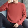 Personalized men sweater regular thickness customize advertising sweater A1296 yellow navy blue deep green pink khaki 230228