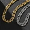 Ketens vintage patroon miami cuban link ketting 16 mm punk heren ketting antiallergie sieraden geschenken