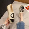 Buty wizytowe cztery pory roku płaskie buty damskie 2023 nowe Str liny konopne buty rybackie Slip on Casual Ladies oddychające buty na koturnie G230213