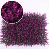 Decorative Flowers LuanQI 40x60cm Green Artificial Plants Wall Panel Plastic Indoor Wedding Backdrop Shopping Center Home Decor Carpet Grass