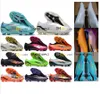 Presentpåse Soccer Football Boots X Speedportal FG Laceless Cleats Outdoor Soft Leather Bekväm elektroplatta Black Red Purple Green Blue Football Shoes US 6.5-11