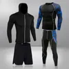Mens Tracksuits Thermal Underwear Set MMA Tactics Leggings Solid Color Costum Compress Fitness Long Johns Winter Brands 230228