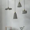 Lampes suspendues A Style nordique rétro simple tête lumières café salle à manger lampe décor Restaurant ciment vent industriel chambre