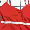 Zwemslijtage Hot uit één stuk badkleding jumpsuits vrouwen geprinte letter roze eendelige zwempak set push-up gevormde zwempak sexy t230228