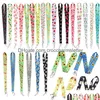 Cell Phone Straps Charms Shoe Parts Accessories Fashion Floral Neck Strap Key Lanyard Id Card Chain Holder Women Badge Er Case Doc Ot4M3