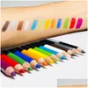 ظلال العيون/الجمع بين الخطوط الملونة COLORF EYELINER PEN PEARL Shadow Pencil Matte Matte Not Blooming Y Sharming Dream Costm COSM DH8G7