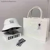 Damen Leder Protect Black People Bag Frauen Set Eimer Hut 2022 Luxus TOTE Handtaschen für Frauen Tasche Geldbörse und Hut Set Y220513