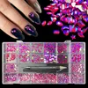 Nail Art Decorations Nail Art Decorations 2740pcs Nail Art Set Crystal AB 3D Flatback Glass Fancy Shaped Crystals Stones for DIY 230325