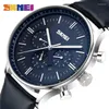 Polshorloges modehorloges mannen zakelijke kwarts 30m waterdichte casual lederen merk horloge relogio masculino 9117wristwatcheswristWatches th