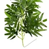 Dekorativa blommor Spring Artificial Bamboo Leaf Rattan Home Decoration Green Plant Leaves 1,8m