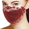 Cykelmössor masker spetsmask kvinnor diamant sexig dekoration ansiktsmask glittrande blink sexig mesh party show mask 2020 snabb frakt T230228