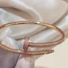 Luipaardarmband 13 stijlen stalen bedelarmband Bangle Cable Wire Gold Color Love met haaksluiting voor dames heren bruiloft F1ZZ