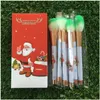 فرش المكياج Happy Christmas Set Foundation Power Power Face Eye Eye Brush Tool Tool Tool Tool Girlfriend Gift Drop Drop