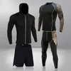 Mens Tracksuits Thermal Underwear Set MMA Tactics Leggings Solid Color Costum Compress Fitness Long Johns Winter Brands 230228