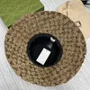 Projektanci Kapelusze typu Bucket Luksusowe Klasyczne Kapelusze z szerokim rondem Jednokolorowe Kapelusze przeciwsłoneczne z literami Fashion Party Trend Travel Buckethats Hundred Hat Top Level good