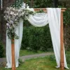 Bordslöpare Chiffon Wedding Decoration Birthday Cloth Christmas Home Country 70x300cm 230227