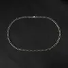 6mm 8mm Collier de mode hommes et femmes accessoires de bijoux de créateur classique hip hop chaîne cubaine contracté collier pendentif de luxe