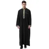 Этническая одежда kaftan abaya abaya ansembles мусульманские мусульманские мужчины с длинным рукавом Джеллаба Хомм Ропа Хомбер Пакистан Кафтан.