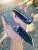 Främjande MBB T-1 Strong Tactical Folding Knife Z-Wear Black Titanium Coating Stone Wash Blad CNC TC4 Titaniumlegering Handtagning av fickmappknivar med detaljhandelslådan