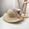 Wide Brim Hats Women Ladies Women's Fashion Vacation Fisherman Cap Hand-woven Bucket Floppy Derby Hat Straw Beach Hat Sunscreen Hats G230227