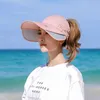 Wide Brim Hats Hat Ladies Ssummer Sunscreen Sun Visor Outdoors Riding Pull Board Sun Cap Fashion Hind Hats With Snow Caps G230227