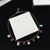 Bright Red Stars Charm Necklaces Geometry Pattern Design Pendant Necklaces Women Birthday Party Gift Jewelry