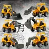 Diecast Model Cars 6pcs Engineering Vehicles Toys Car Model Forklift Toy Vehicle Excavator Diecast Car Models Mini Car Home Decor Children's Giftj230228J230228