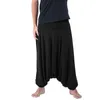 Calça masculina menino 12 bloomers cintura atreliça casual respirável high stretch yoga solteiro calma de calma