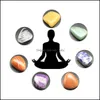 Stone Chakra Set Irregar Reiki Healing Crystal Seven Chakras Energy Ncing Natural Stones Beads Decoration Jewelry Drop Delivery Dh7Cr