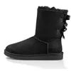 3A 2022 Designer AUS Stivali da neve Scarpe da donna Sneakers classiche Caviglia Bailey Bow II Chestnut Short Nero Grigio Outdoor Winter Boot tb UGGity