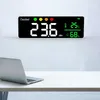 Desk Table Clocks DM1306D Digital Decibel Sound Meter Smart Wall Mounted Noise Detector 30 130DB Temperature And Humidity Monitor 230228