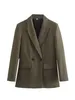 Женские костюмы Blazers Traf Office Winter Masculine Woman с двойной грудью