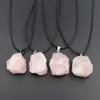 Mini Natural Crystal Rough Stone Pendant Onregelmatige Raw Ore Energy Healing Gemstone Amazonite Amethyst Necklace Charms Women Sieraden