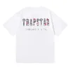 La star dell'abbigliamento maschile del commercio estero del produttore originale ha la stessa maglietta a maniche corte con stampa di lettere a colori del design Trapstar