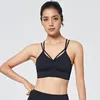 Gymkläder Push Up Fitness Sports BH Women Activewear Tops POLLEDAD BACK Cross Strappy Workout Yoga Top stockproof Running Bras1
