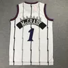 QQ8 Vince Carter Raptorses koszulka do koszykówki Torontos Tracy McGrady Mitchell i Ness Shotback Jerseys Purple White Black Size S-XXL